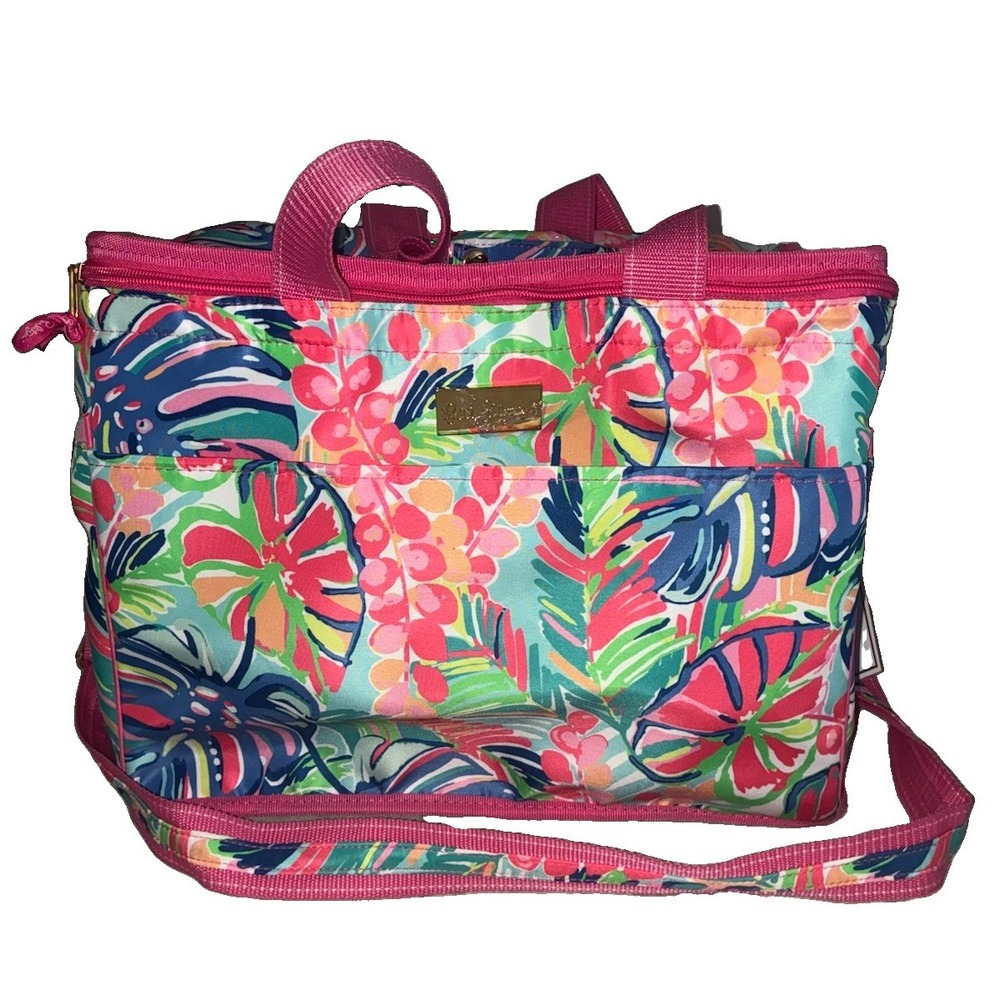 Lilly Pulitzer Insulated Cooler Bag Exotic Garden Beach Picnic 15.5x12x10" NEW